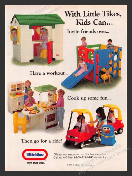 1989 Little Tikes Play Sets / Structures Print Advertisement Ad