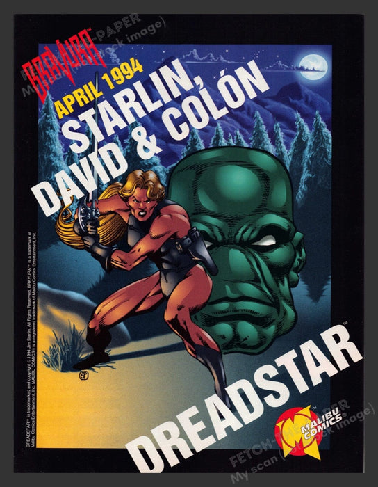 1994 Dreadstar Starlin, David & Colon Print Advertisement