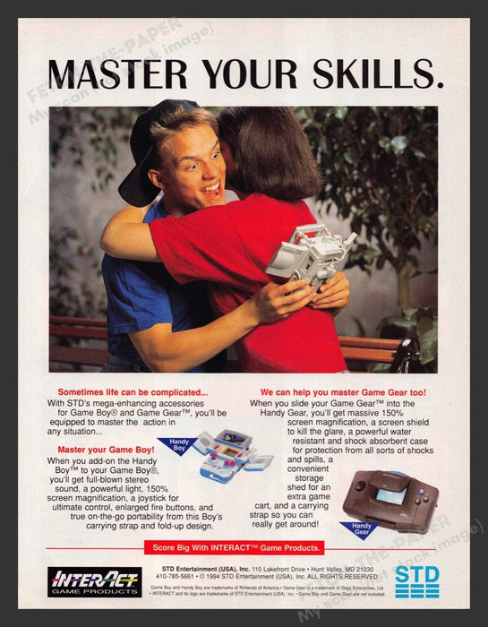 1994 InterAct Game Products Handy Boy / Gear Video Game Print Advertisement