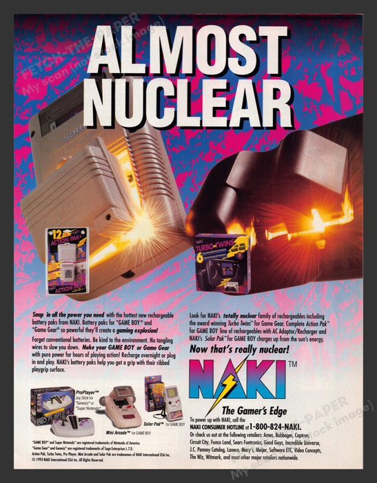 1994 Naki Gaming Accessories Nintendo Genesis Video Game Print Advertisement