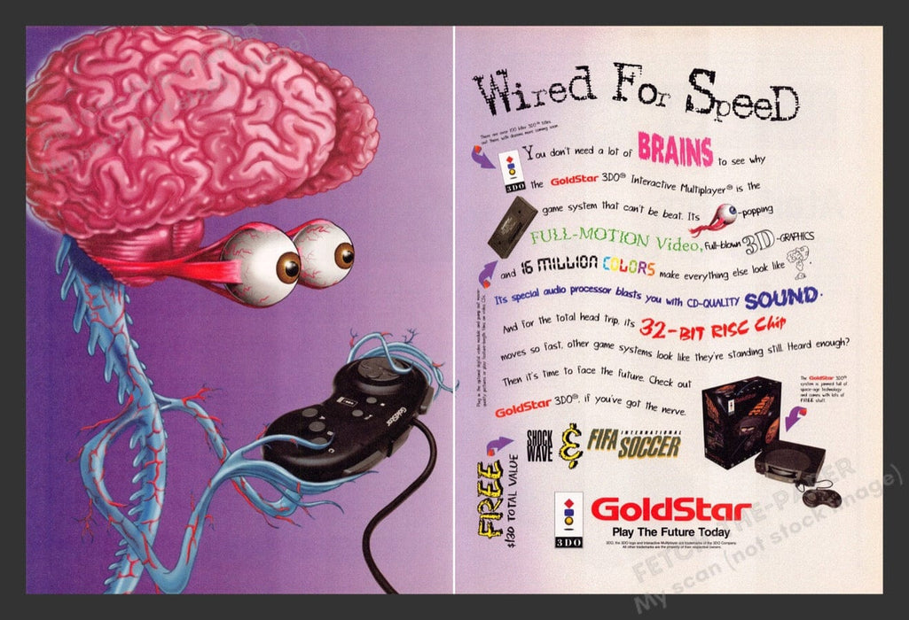 1995 GoldStar 3DO System Video Game Print Advertisement (2 Pages)