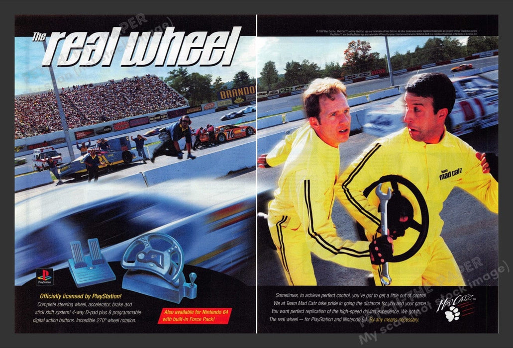 1997 PlayStation 4-Way D-Pad Video Game Print Advertisement (2 Pages)