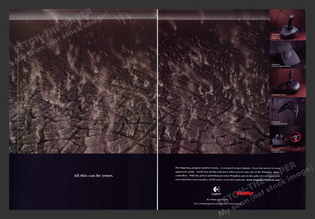 1999 WingMan Game Controllers Video Game Print Ad (2 pgs)