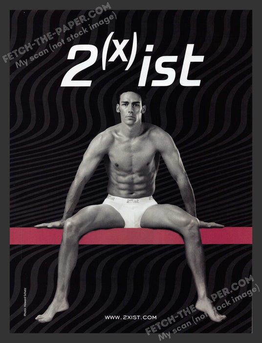 2001 Print Advertisement 2(x)ist Men's Underwear Ad.