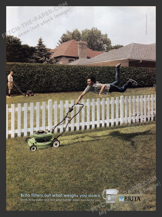 2006 Print Advertisement Brita Water Doesn't Weigh You Down Ad.