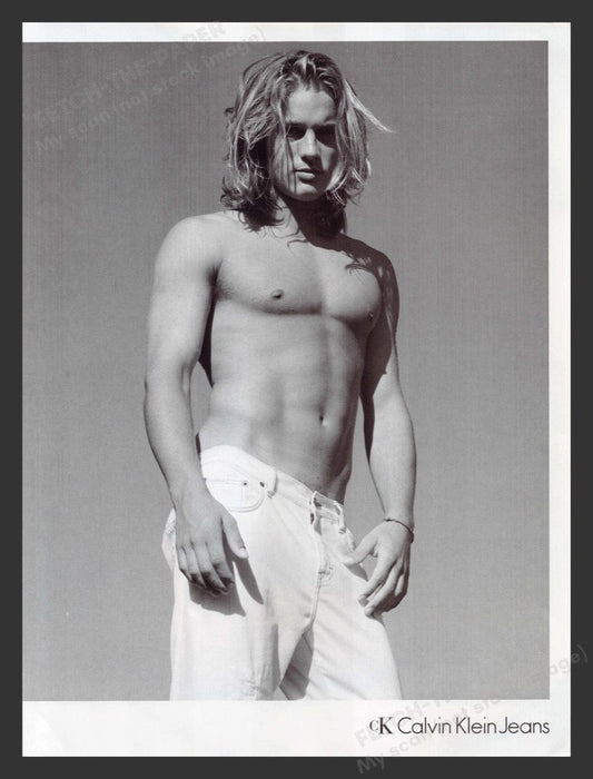 2002 CK Calvin Klein Travis Fimmel Print Advertisement Ad