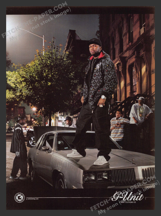 2007 Print Advertisement G-Unit Clothing Co. 50 Cent Musician Ad.