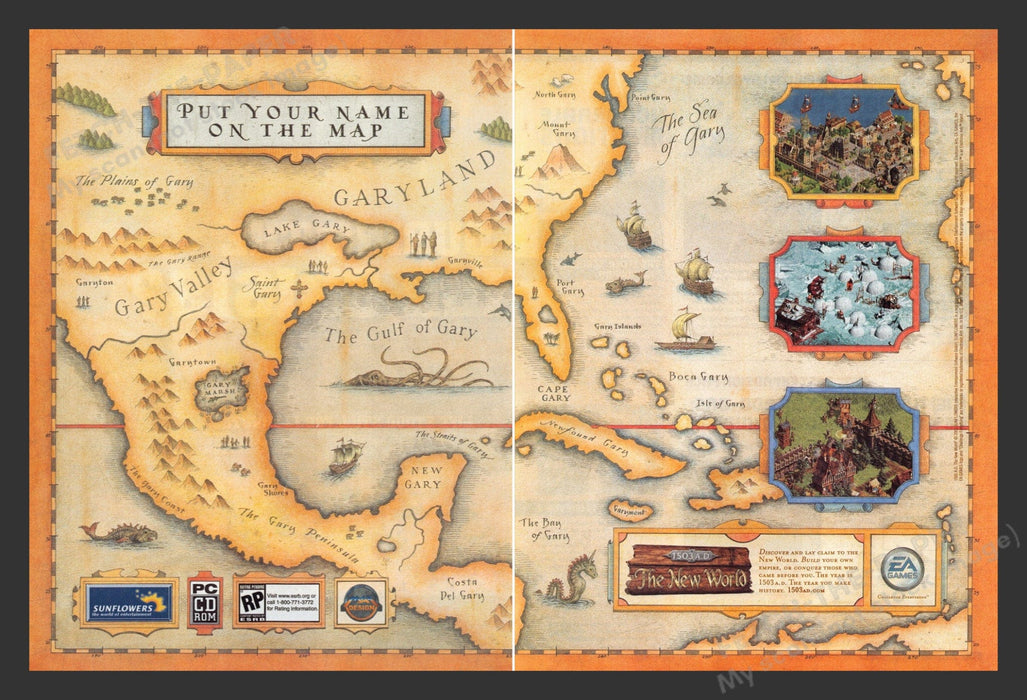 2003 1503 A.D.: The New World Video Game Print Advertisement (2pgs)