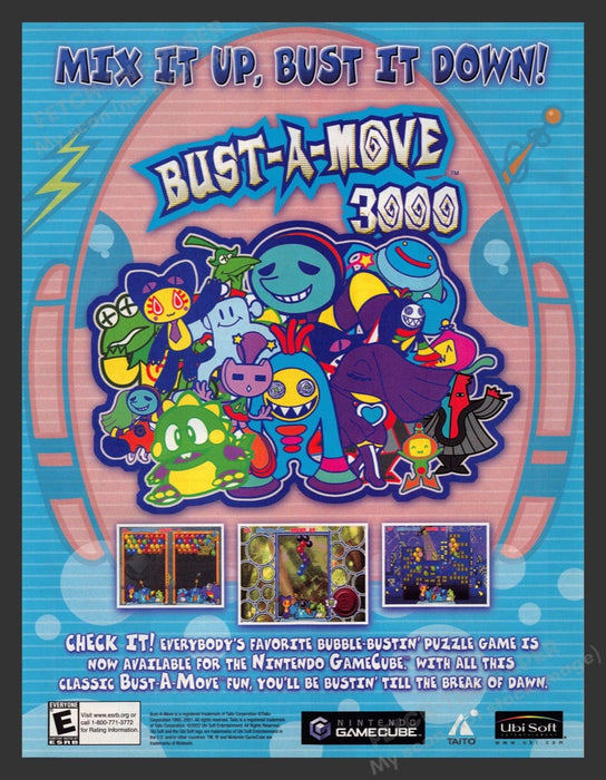 2003 Bust-A-Move 3000 Video Game Print Advertisement