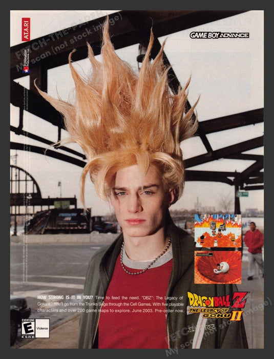 2003 Dragon Ball Z: The Legacy of Goku II Video Game Print Advertisement