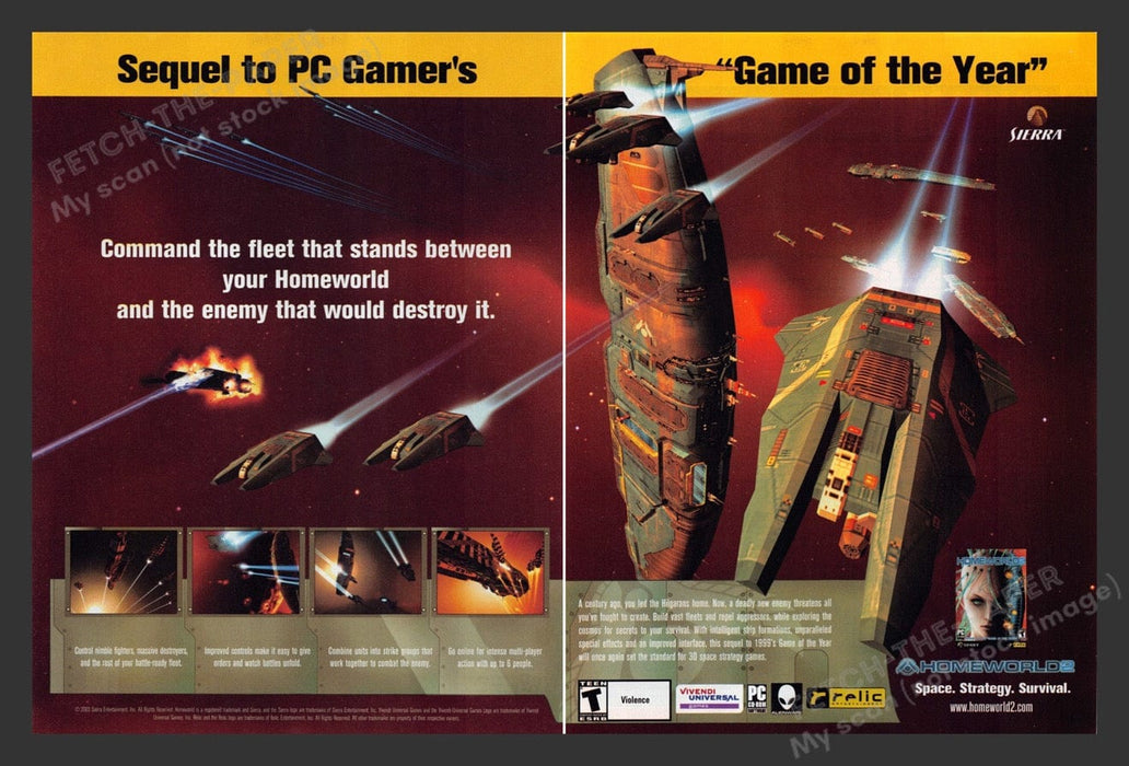 2003 Home World 2 Video Game Print Advertisement