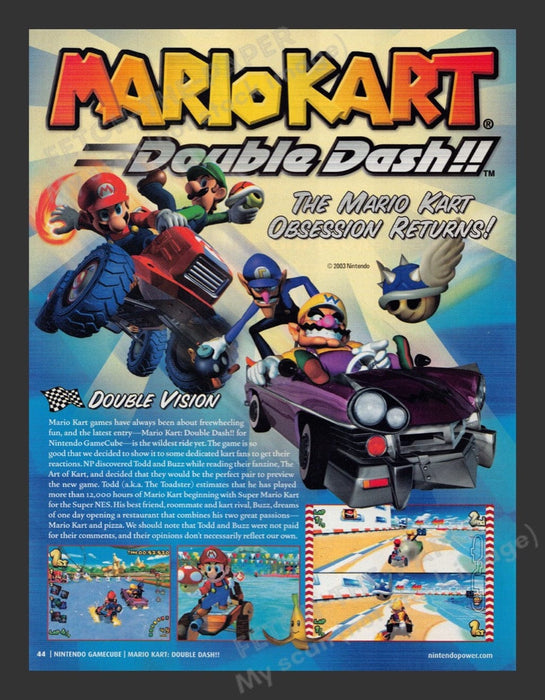 2003 Mario Kart Double Dash Video Game Preview Article Print Advertisement Fetch the Paper!