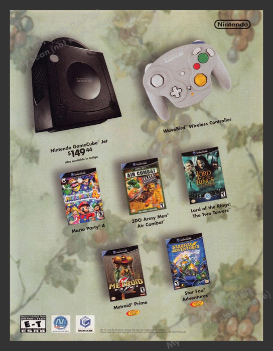 2003 Nintendo GameCube Jet WaveBird Games Video Game Print Advertisement