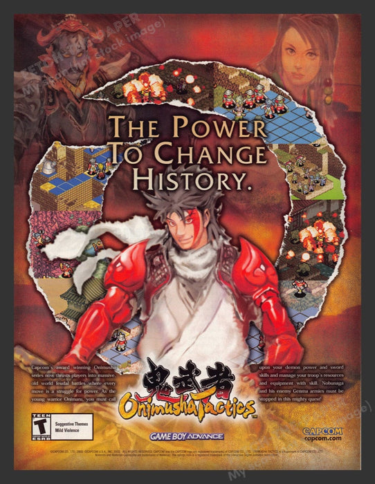 2003 Onimusha Tactics Video Game Print Advertisement Fetch the Paper!