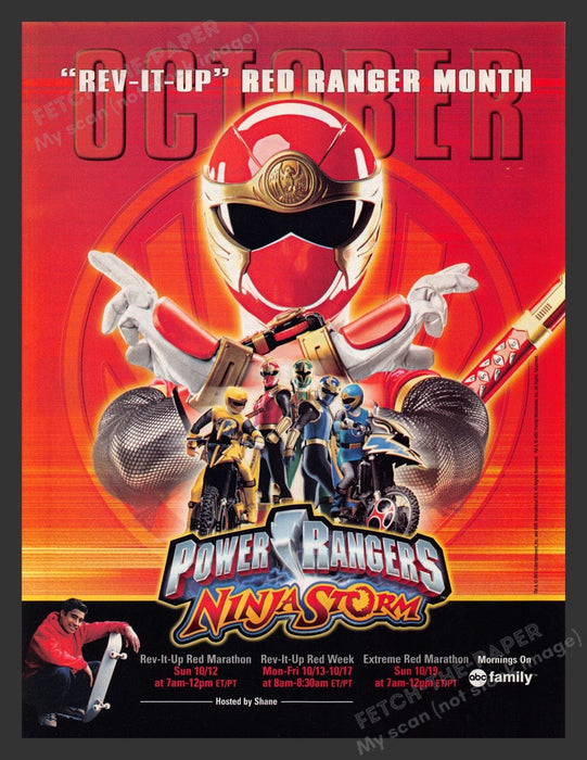 2003 Power Rangers: Ninja Storm Video Game Print Advertisement