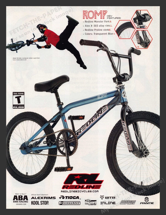 2003 RL Redline ROMP Adam Strieby Video Game Print Advertisement