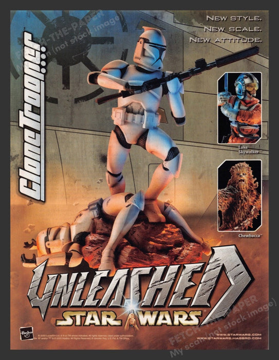 2003 Star Wars Unleashed Storm Trooper Video Game Print Advertisement Fetch the Paper!