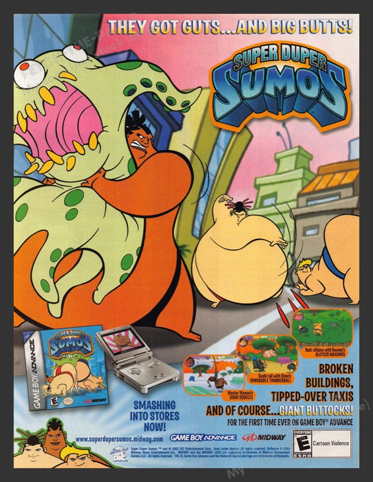 2003 Super Duper Sumos Video Game Print Advertisement Fetch the Paper!