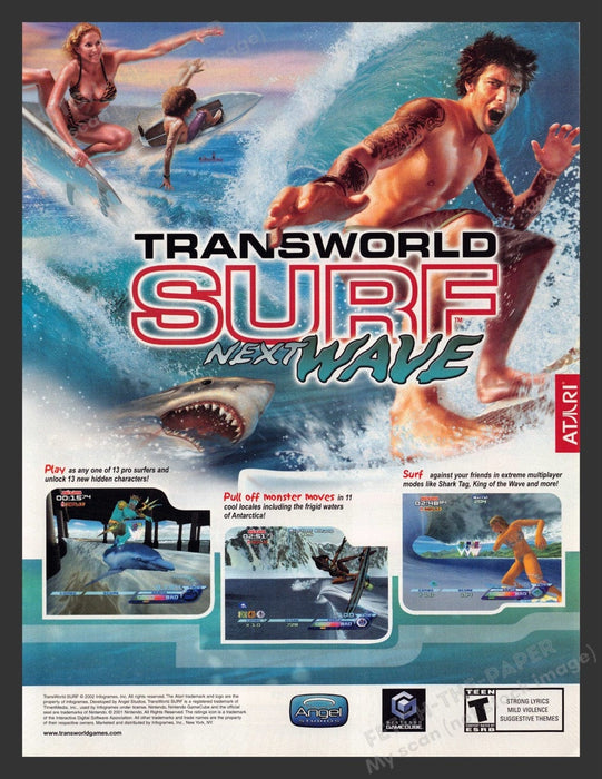 2003 Transworld Surf: Next Wave Video Game Print Advertisement