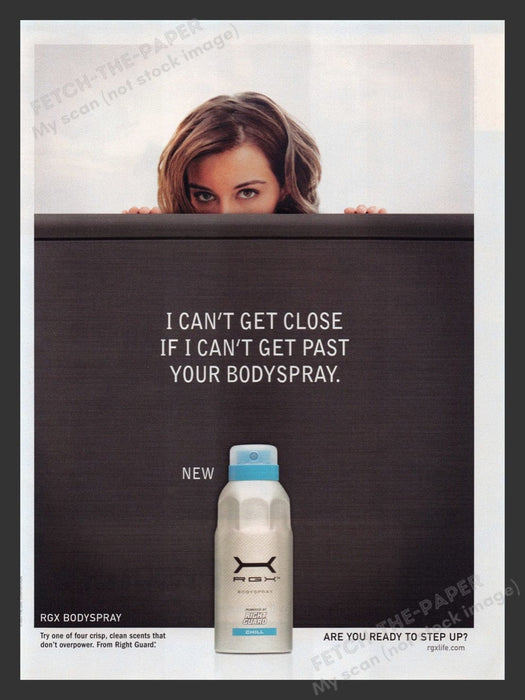 2007 RGX Bodyspray Right Guard Chill Print Advertisement Ad