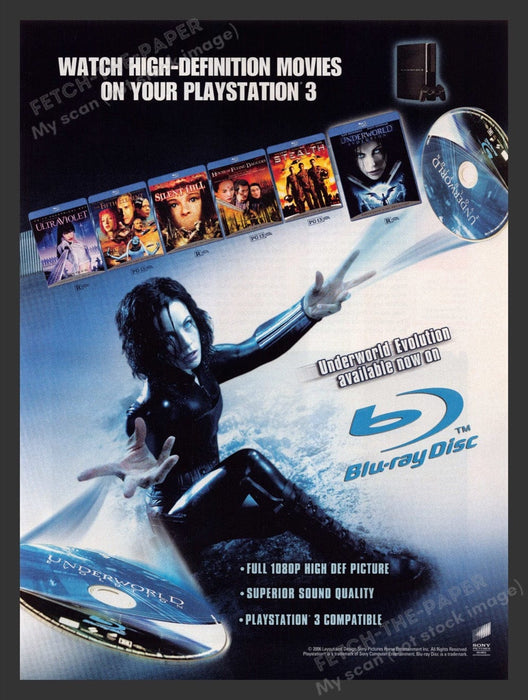 2007 Underworld Evolution Kate Beckinsale Movie Print Advertisement Ad