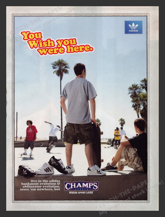2008 Champs Sports Shoes Skate Park Print Advertisement Ad