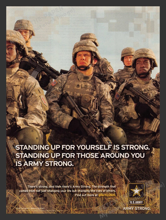 2008 U.S. Army "Army Strong" Soldiers Print Advertisement Ad