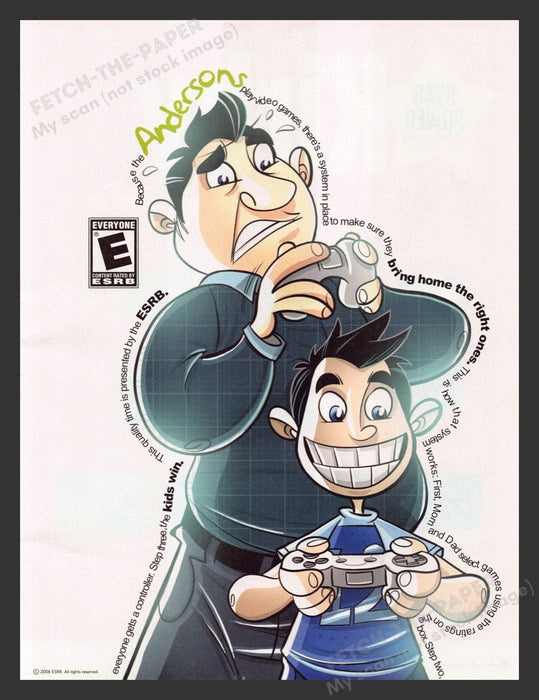 2011 ESRB "E" Everyone "Andersons" Video Game Rating Print Advertisement