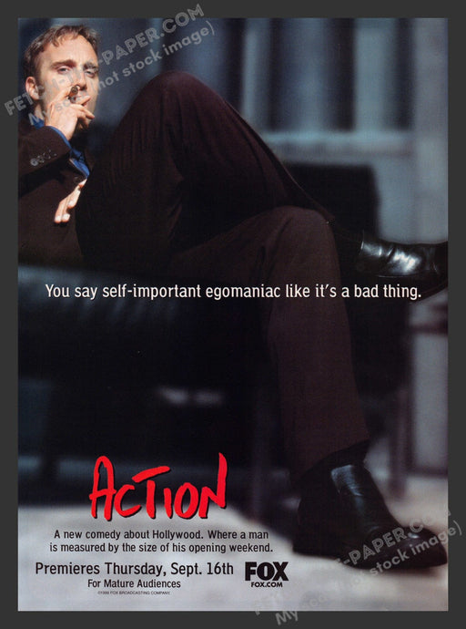 1999 Action T.V. Show Jay Mohr Actor Print Advertisement.