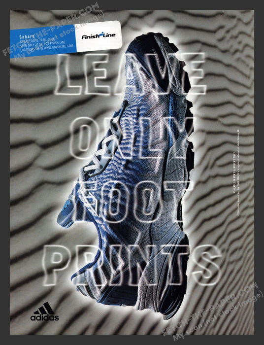 2000 Adidas Shoes Sahara Trail Print Advertisement Ad.