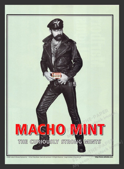 2000 Altoids "Macho Mint" Print Advertisement Ad