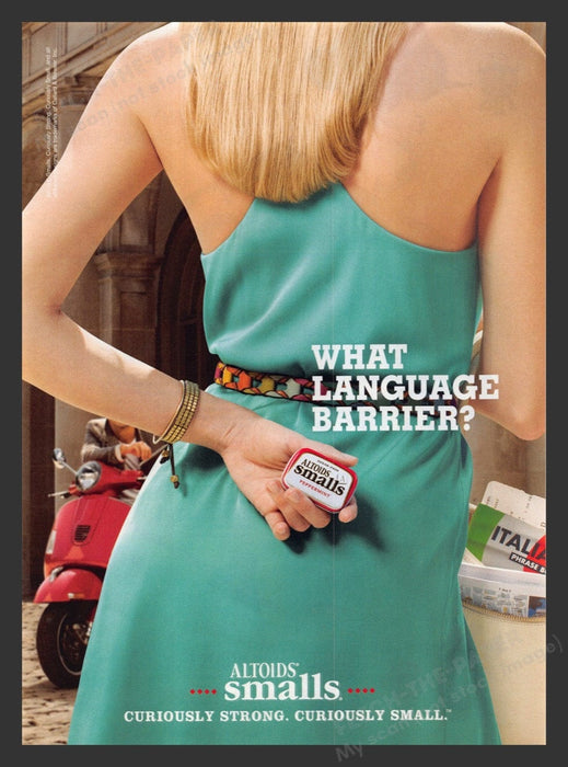 2011 Altoids Small Girl Tourist Print Advertisement Ad