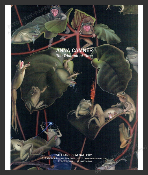2010 Anna Camner NYC Art Gallery Show Print Advertisement Ad
