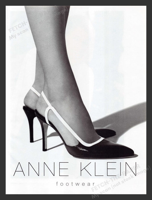 1996 Anne Klein Footwear Legs, Feet Shoes Print Advertisement Ad