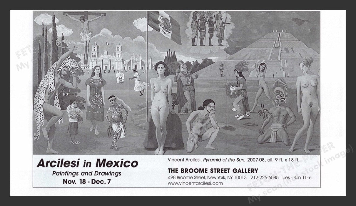2008 Arcilesi in Mexico Art Gallery Show Print Advertisement Ad