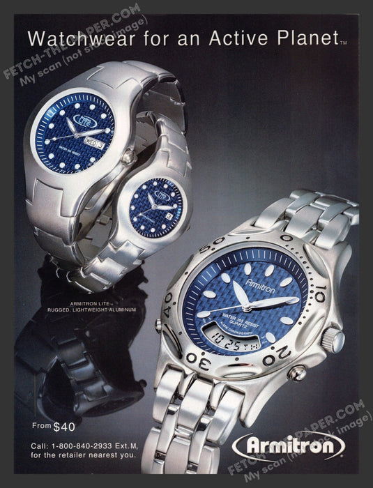 2000 Armitron Watches Armitron Lite Print Advertisement Ad.