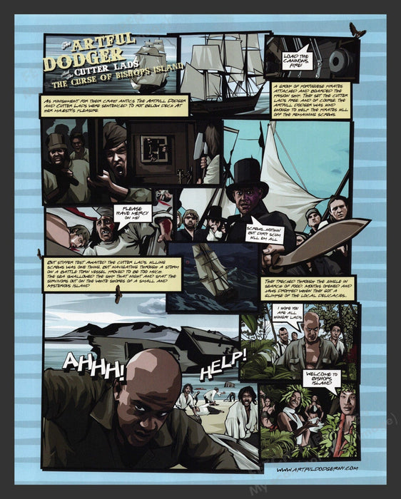 2007 Artful Dodger Clothing Comic Strip Cutter Lads Print Advertisement Ad.