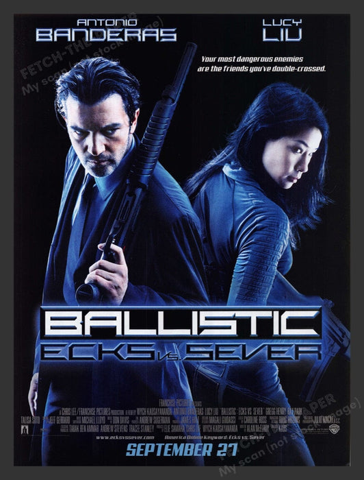 2002 Ballistic Ecks Vs Sever Movie Release Promo Print Advertisement Ad