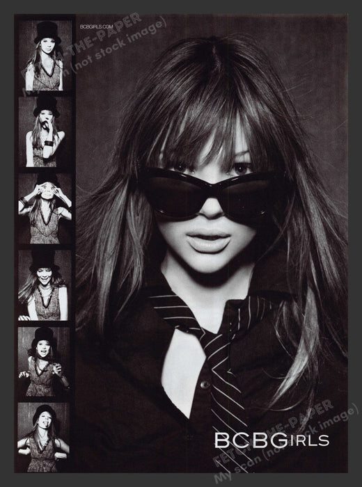 BCBGirls 2000s Print Advertisement Ad 2007 Teen Clothing Photobooth Fetch the Paper!