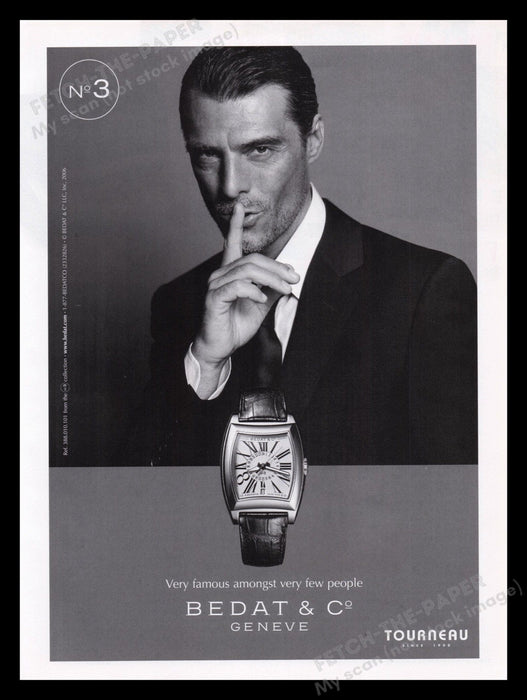 Bedat & Co. Watch 2000s Print Advertisement Ad 2008 Geneve Tourneau Fetch the Paper!