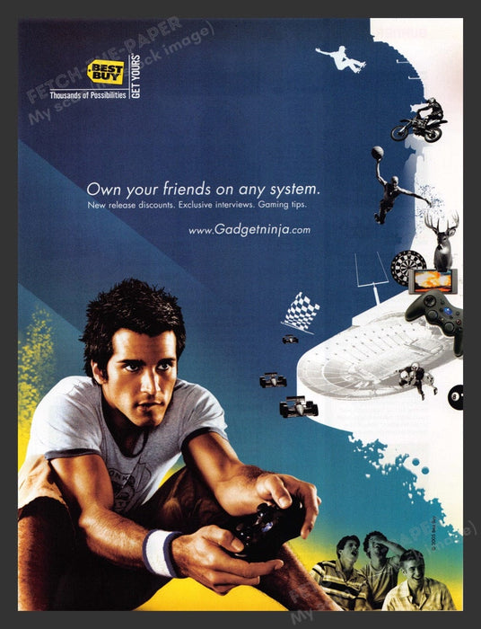 2005 Best Buy Gadget Ninja "Own Your Friends" Print Advertisement Ad
