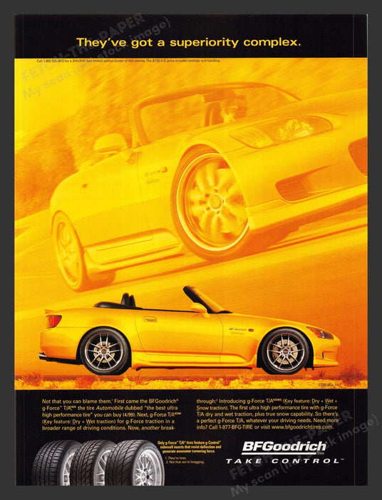 2000 BF Goodrich Tires Print Advertisement Ad.