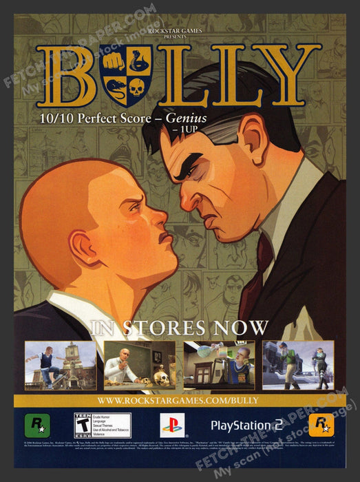 2007 Print Advertisement Billy by Rockstar Games Video Game Ad.