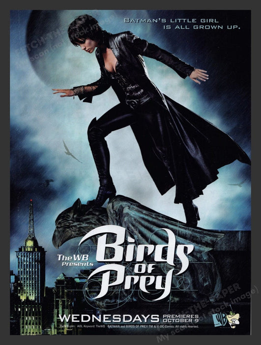 2002 Birds of Prey T.V. Show Premiere Huntress Print Advertisement Ad