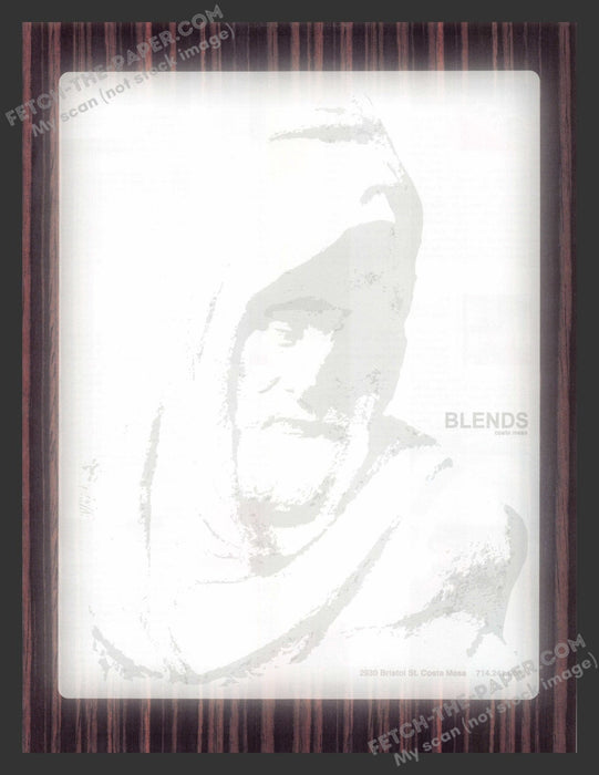 2003 Blends Clothing & Shoes Costa Mesa Print Advertisement.