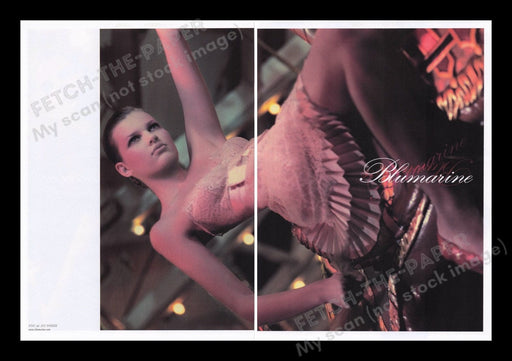 Blumarine 2000's Print Advertisement Ad (2 pages) 2007 Carousel Horse Legs Fetch the Paper!