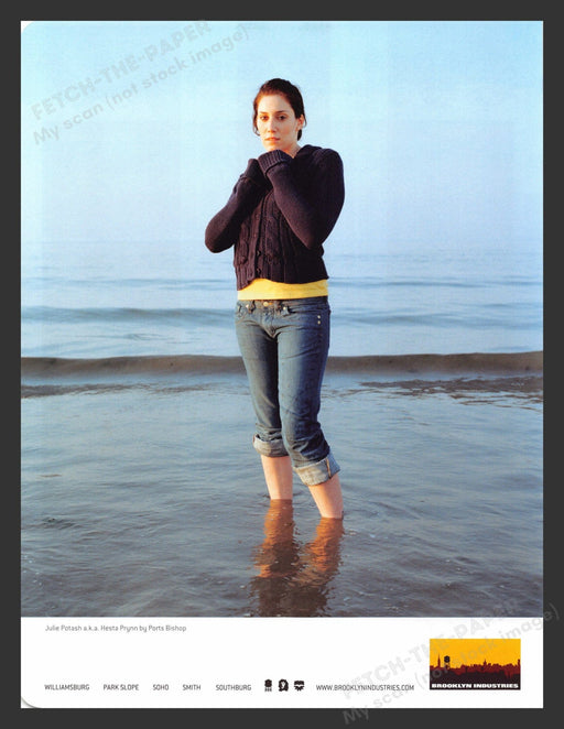 2005 Brooklyn Industries Clothing Hesta Prynn Musician Print Advertisement.