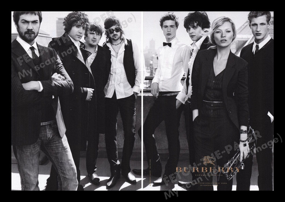 Burberry Clothing Kate Moss 2000s Print Advertisement Ad (2 pages) 2006 Fetch the Paper!