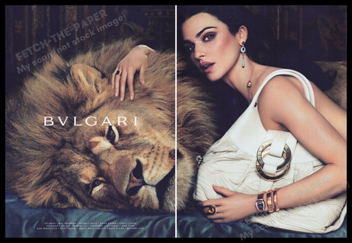 Bvlgari Fashion Rachel Weisz Lion 2000s Print Advertisement (2 pages) 2011 Fetch the Paper!