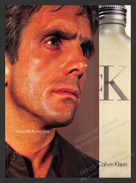 1999 Calvin Klein CK One Cologne Print Advertisement Ad